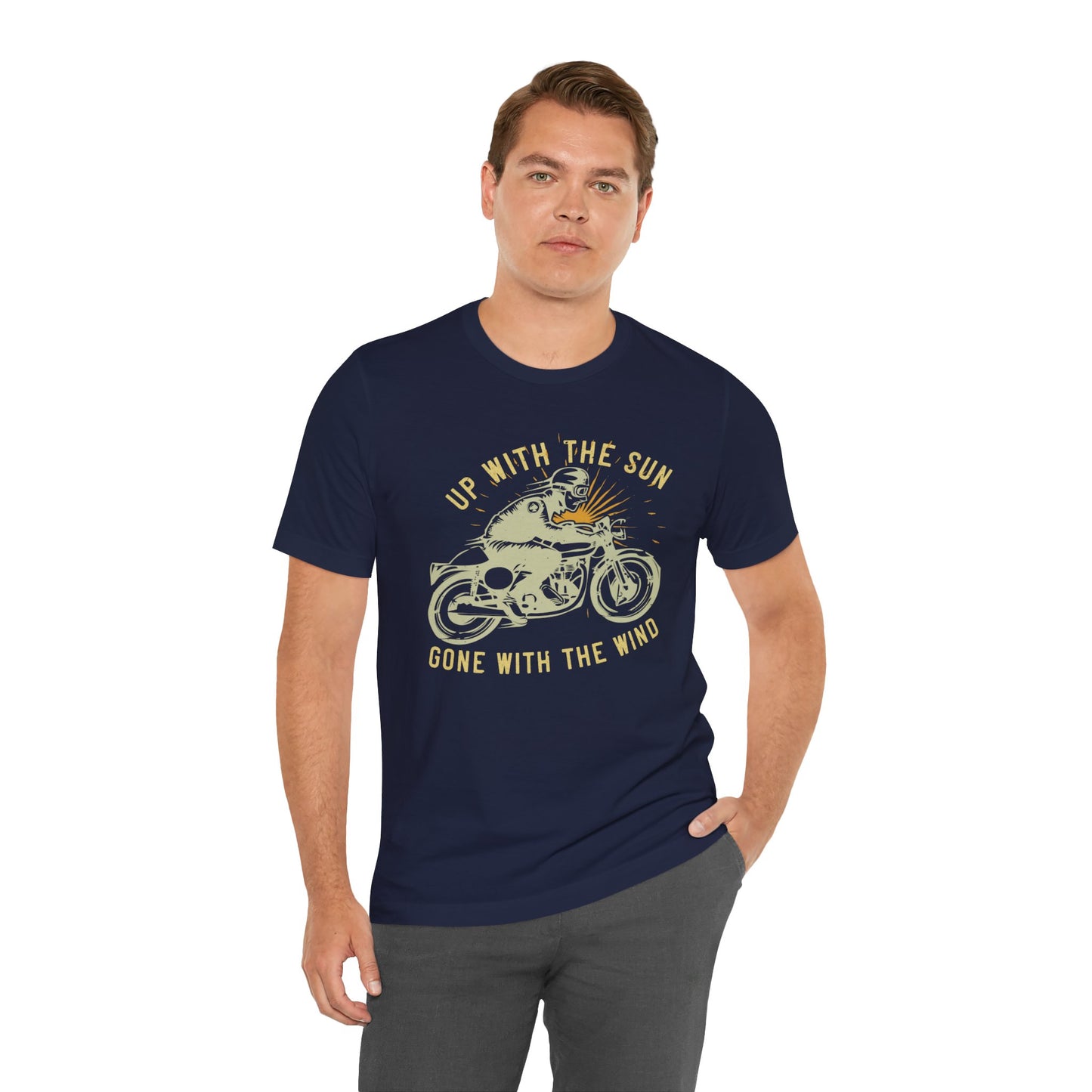 Up with the Sun, Gone with the Wind - Unisex Jersey Short Sleeve Tee