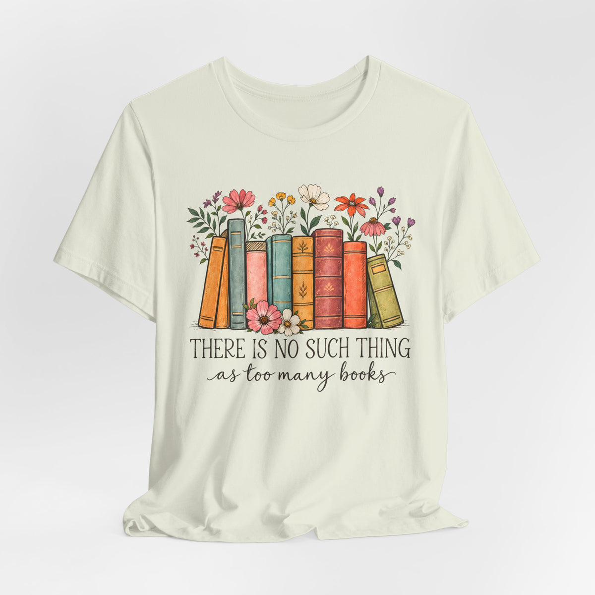 Book Lover T-Shirt,  Vintage Floral Bookshelf Tee - 14524