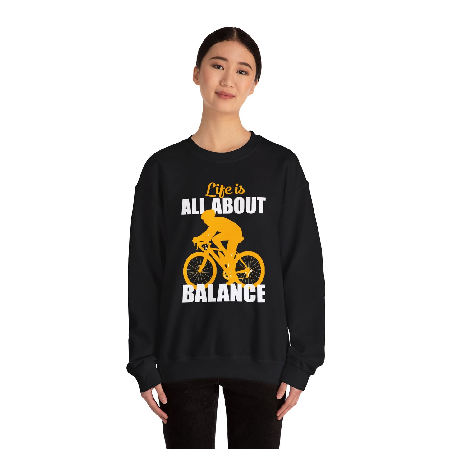 Life is All About Balance - Unisex Heavy Blend™ Crewneck Sweatshirt