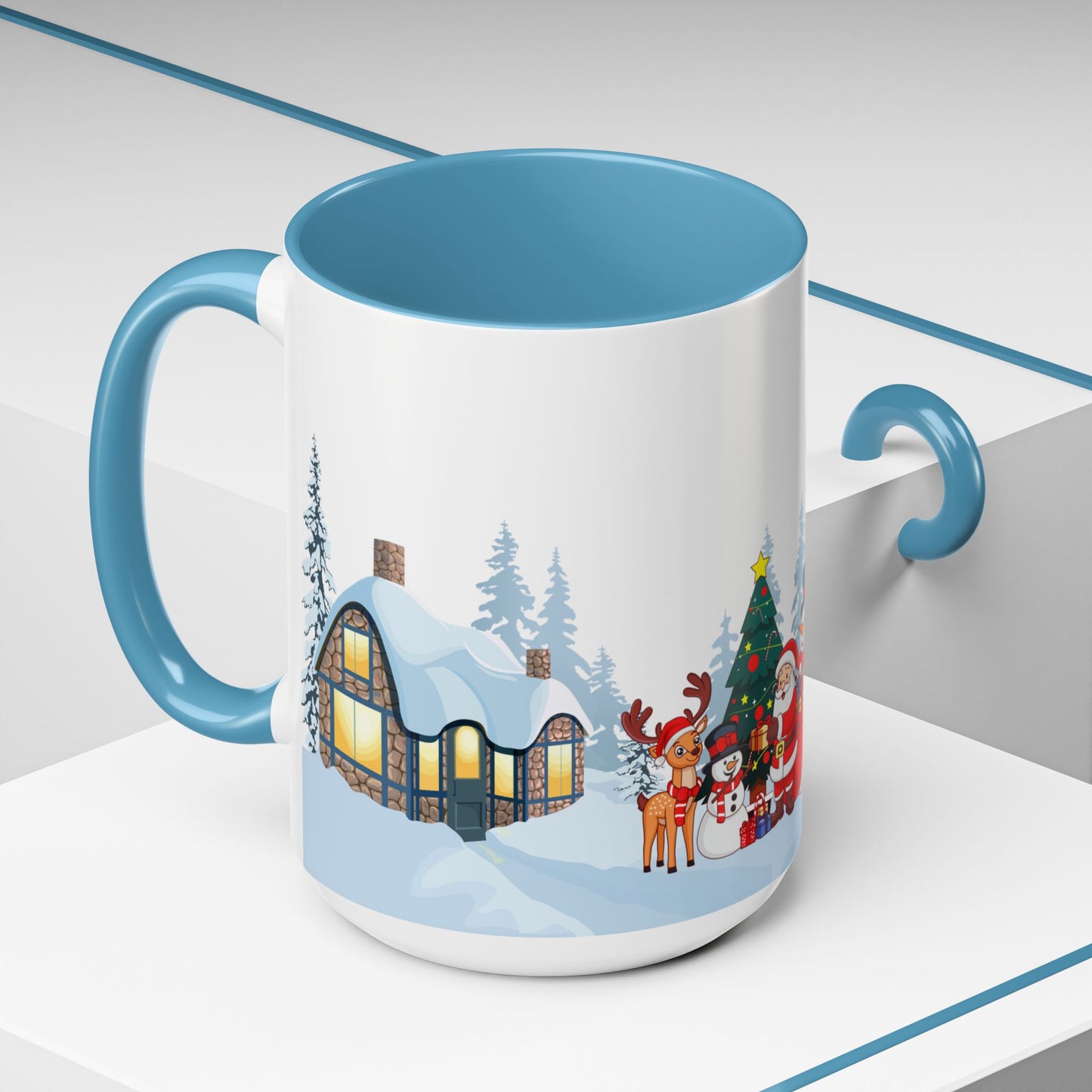 Outdoor Christmas Party - Accent Coffee Mug (11, 15oz) - 10454