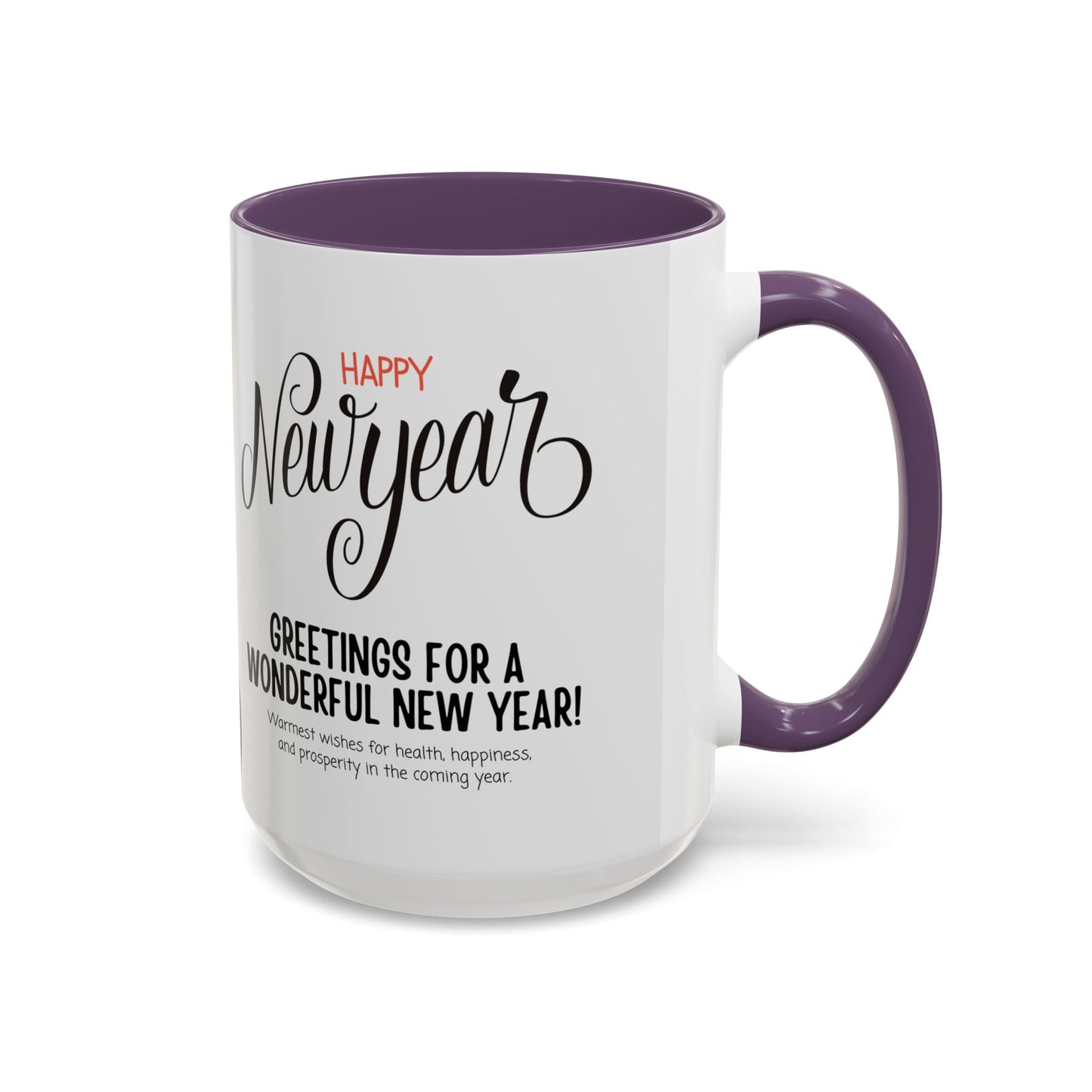 Happy New Year - Accent Coffee Mug (11, 15oz) - 10891