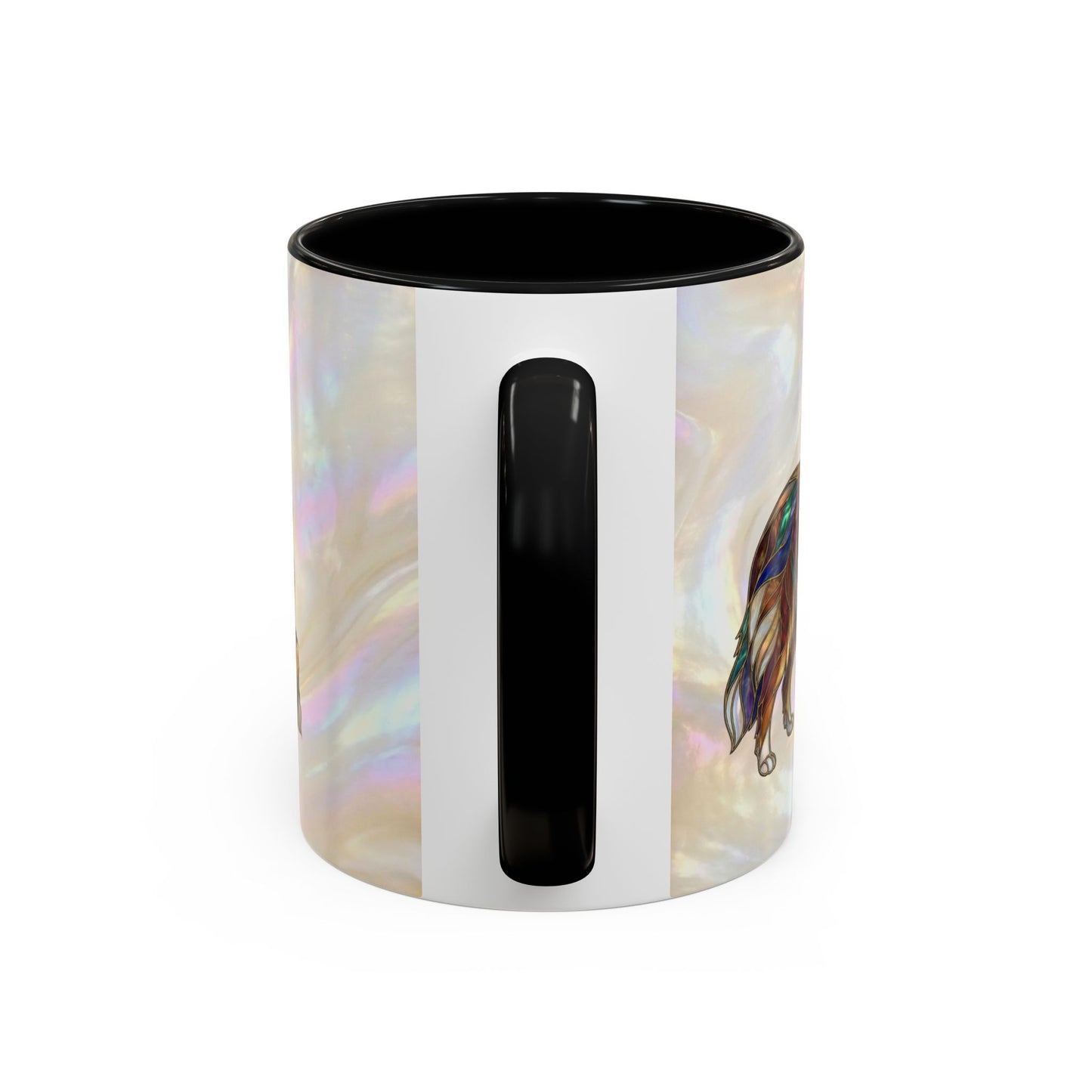 Sheltie Accent Coffee Mug – Stained Glass Design 11/15oz - 14645