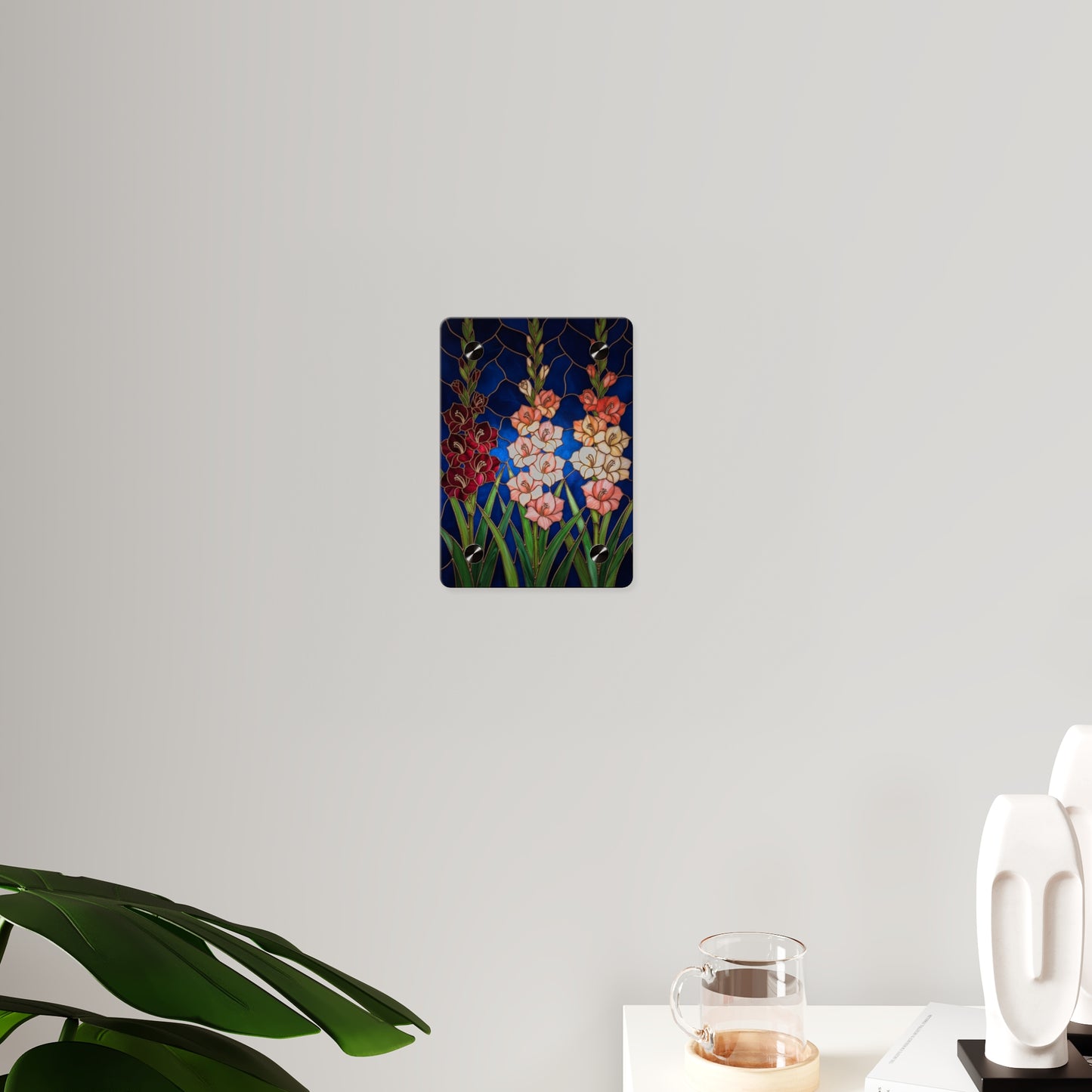 Gladiolus Floral Acrylic Wall Art Panel – Elegant Garden Blooms Home Decor - 14606