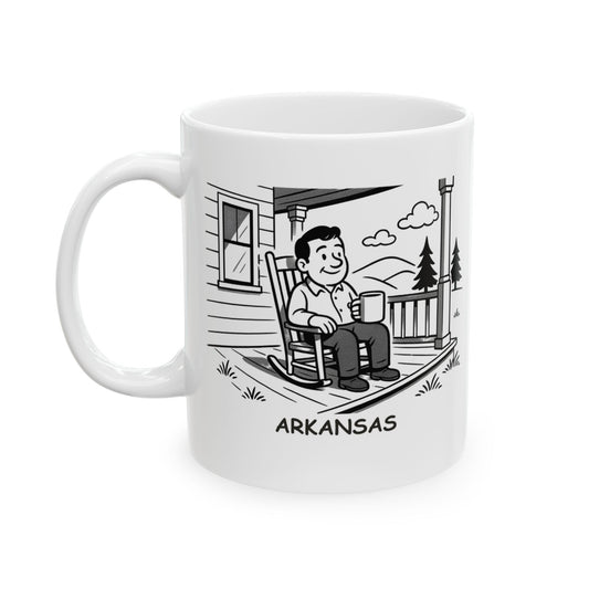 "Arkansas: The only place where the best view is the one from your front porch." Ceramic Mug - 13365