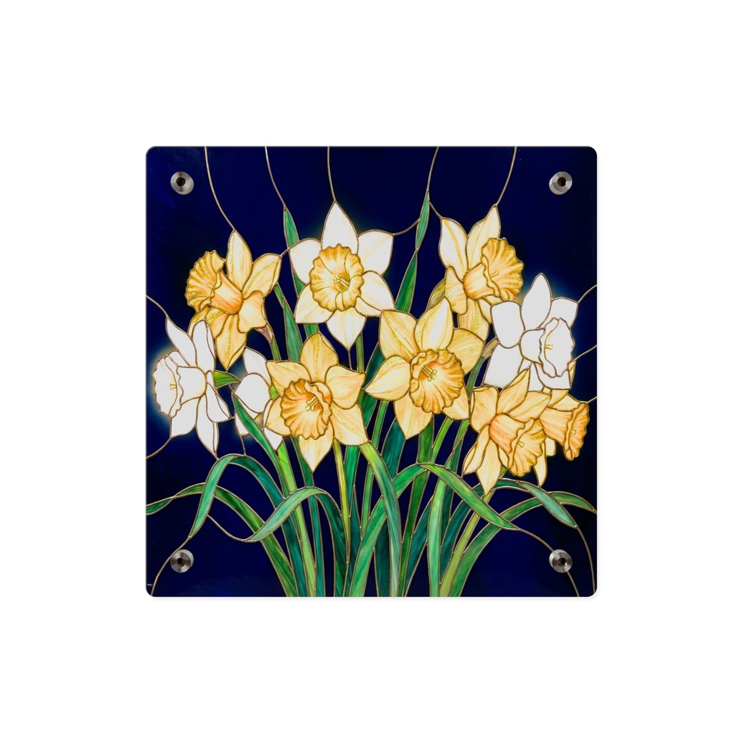 Daffodil Floral Acrylic Wall Art Panel - 14601