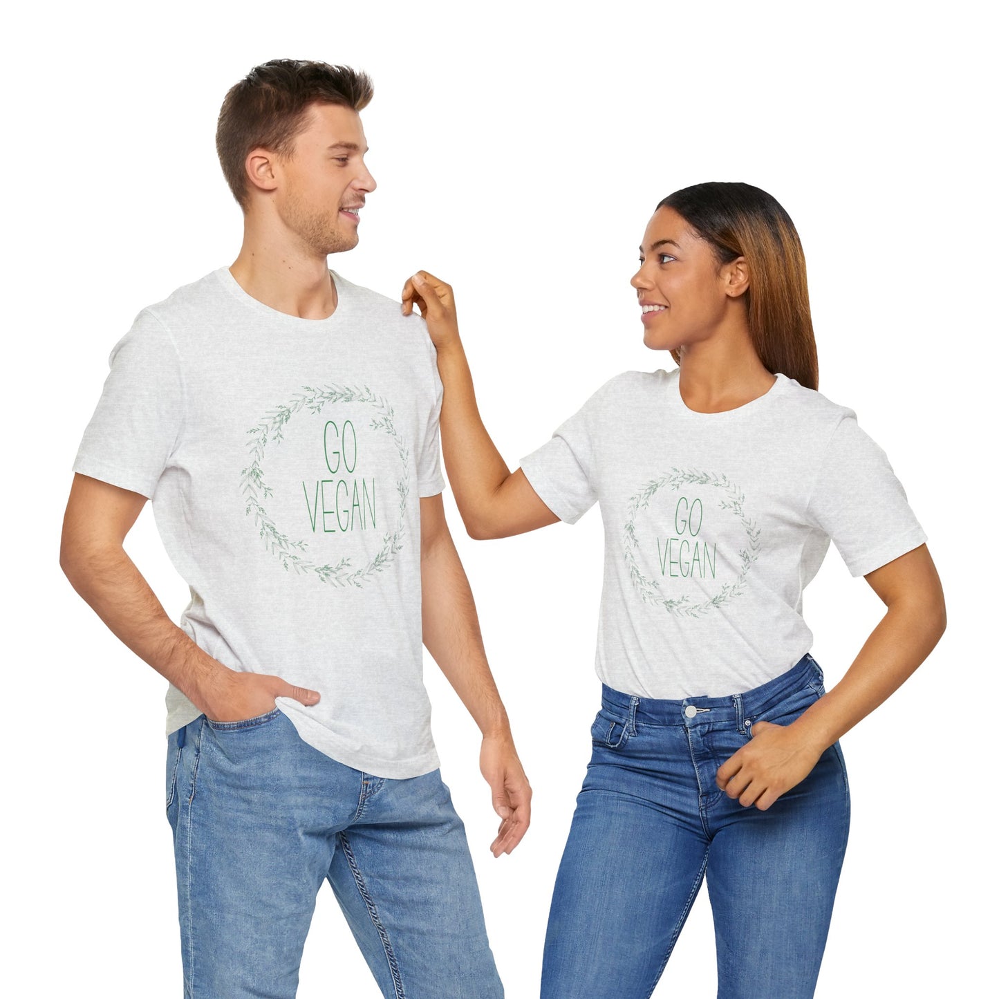 Go Vegan - Unisex Jersey Short Sleeve Tee