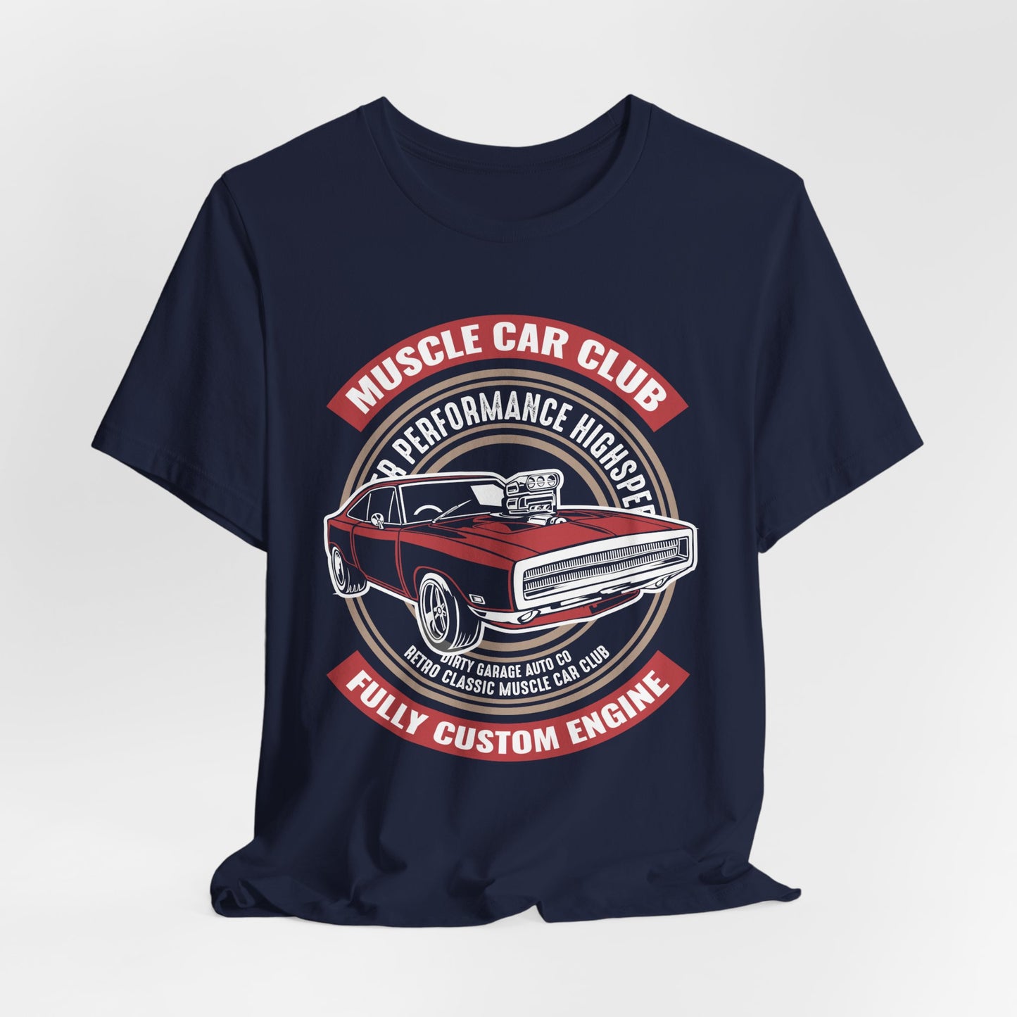 Muscle Car Club, Fully Custom Engine - Unisex Jersey Short Sleeve Tee - 12956