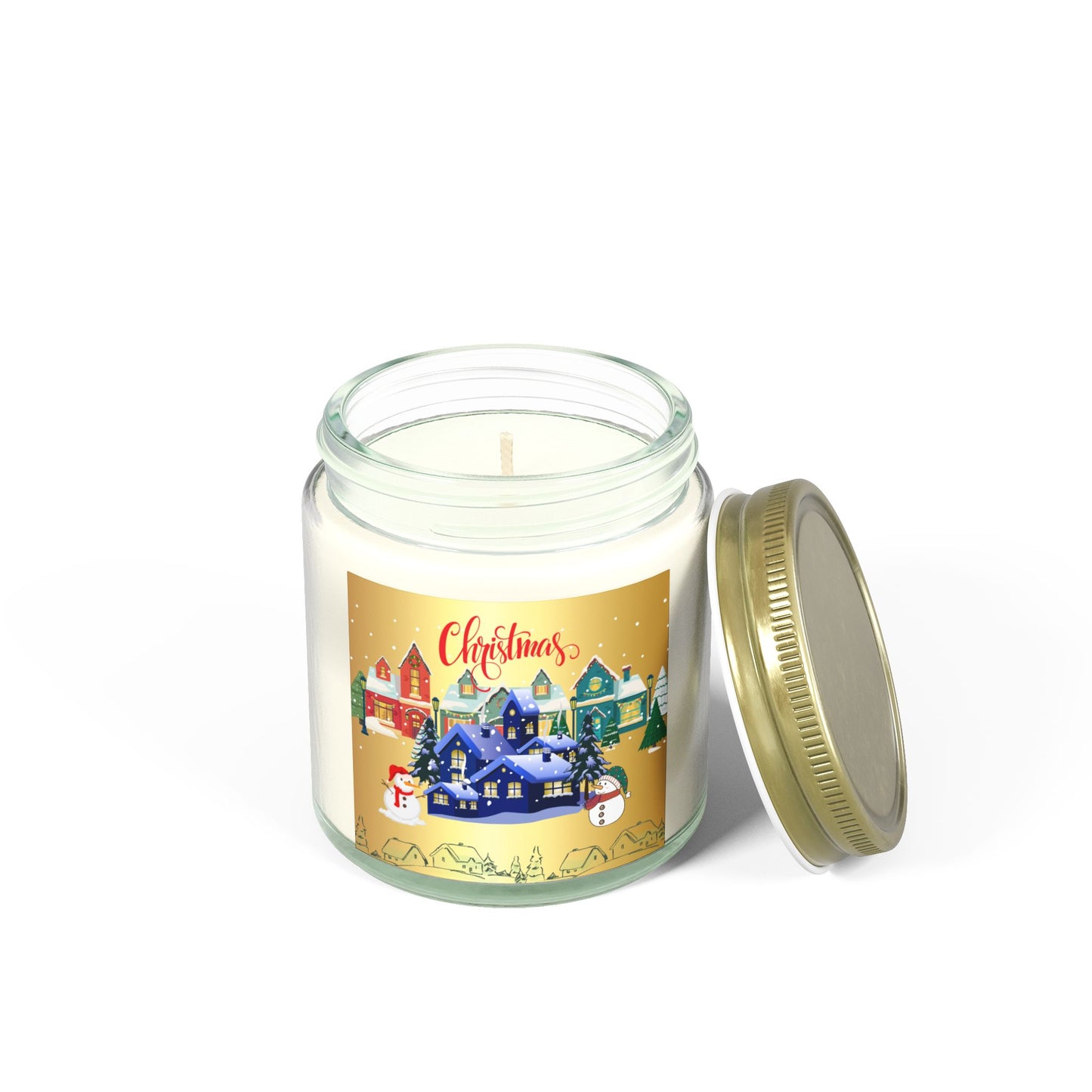 Christmas House - Scented Candles, Coconut Apricot Wax (4oz, 9oz)