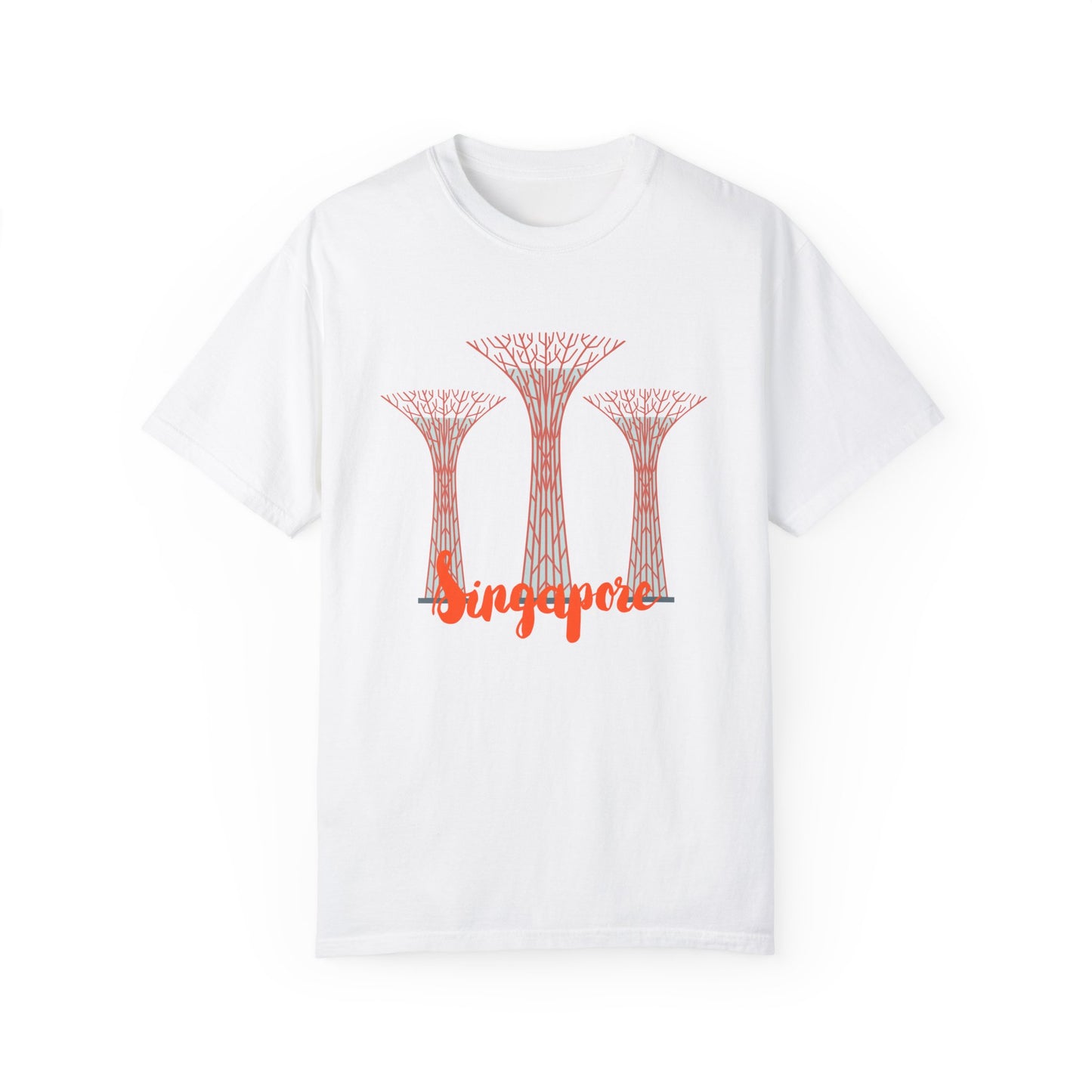 SingaporeT-Shirt - Casual Unisex Garment-Dyed Tee - 12085