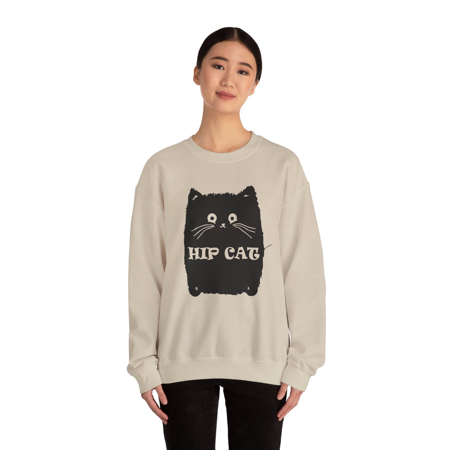 Hip Cat - Unisex Heavy Blend™ Crewneck Sweatshirt