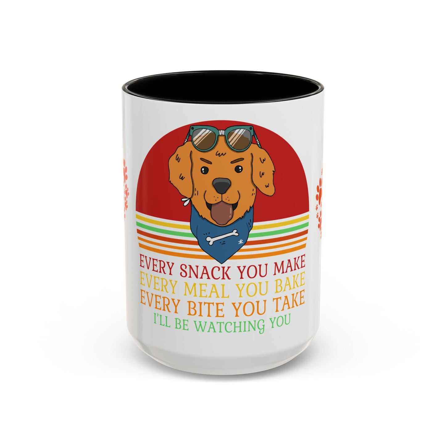 I'll be Watching You - Accent Coffee Mug (11, 15oz)