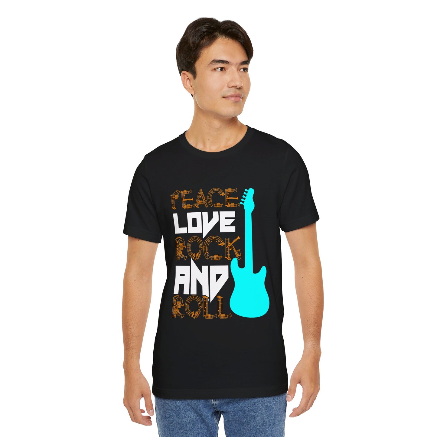 Peace Love Rock & Roll - Unisex Jersey Short Sleeve Tee