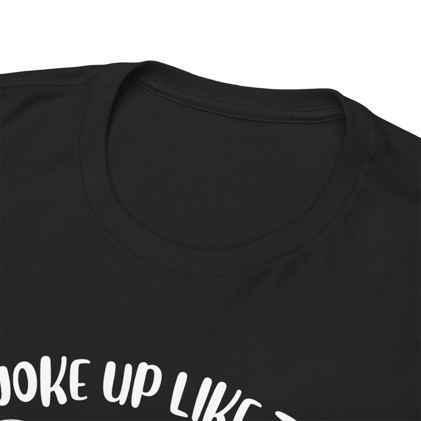 Funny Grumpy Cat T-Shirt – “I Woke Up Like This… Unfortunately” Graphic Tee- 14843