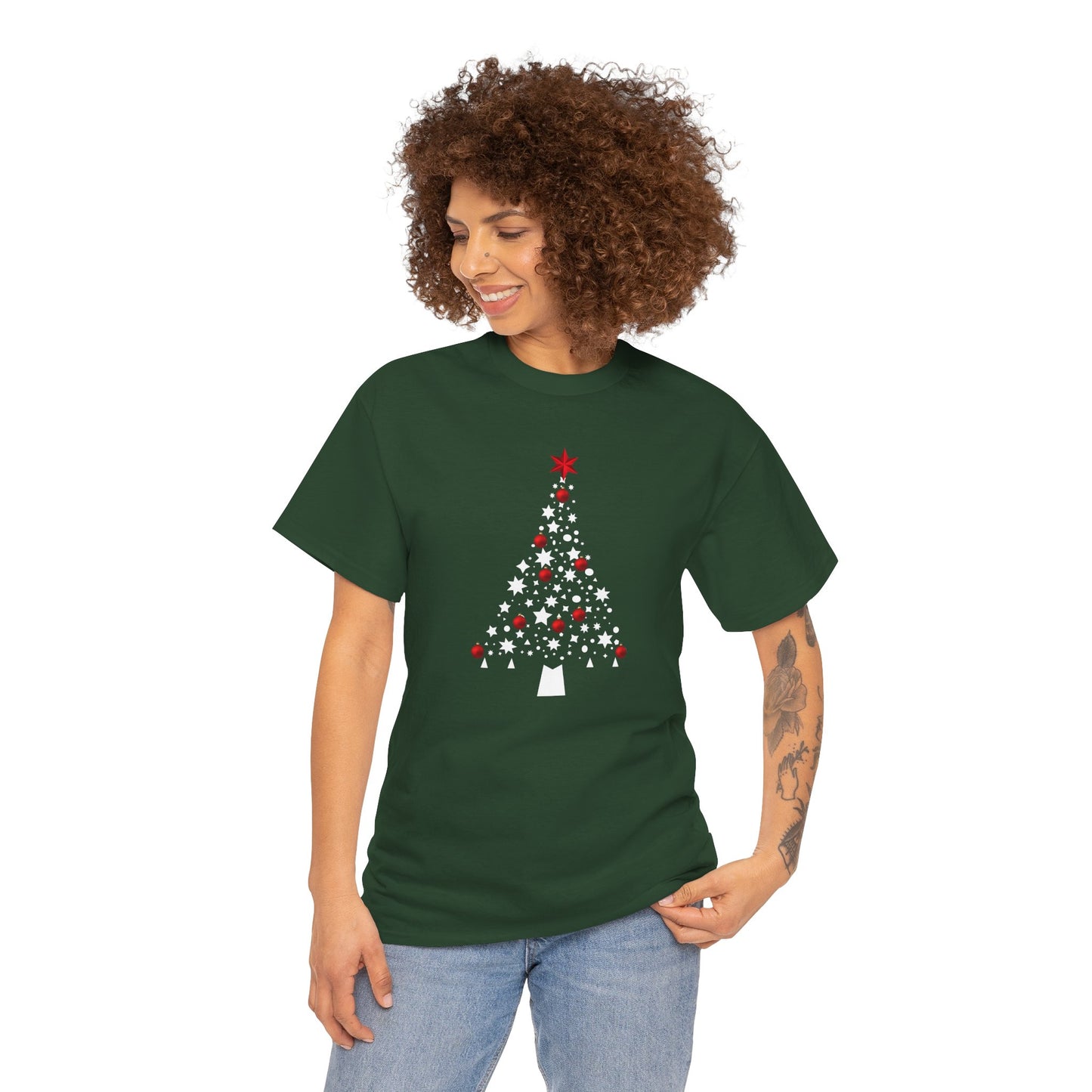 Christmas Tree - Unisex Heavy Cotton Tee