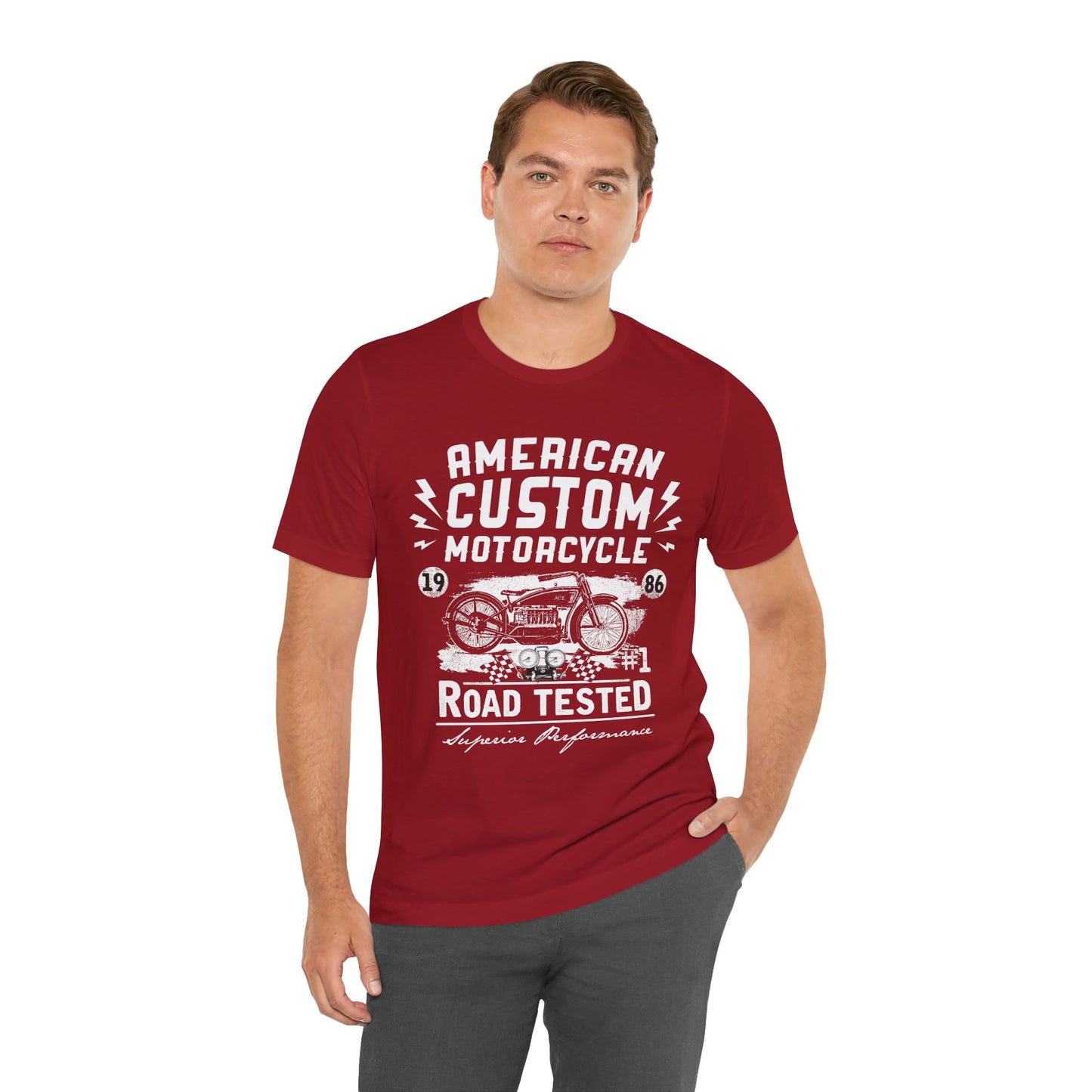 American Custom Motorcycle - Unisex Jersey Short Sleeve Tee - 13402