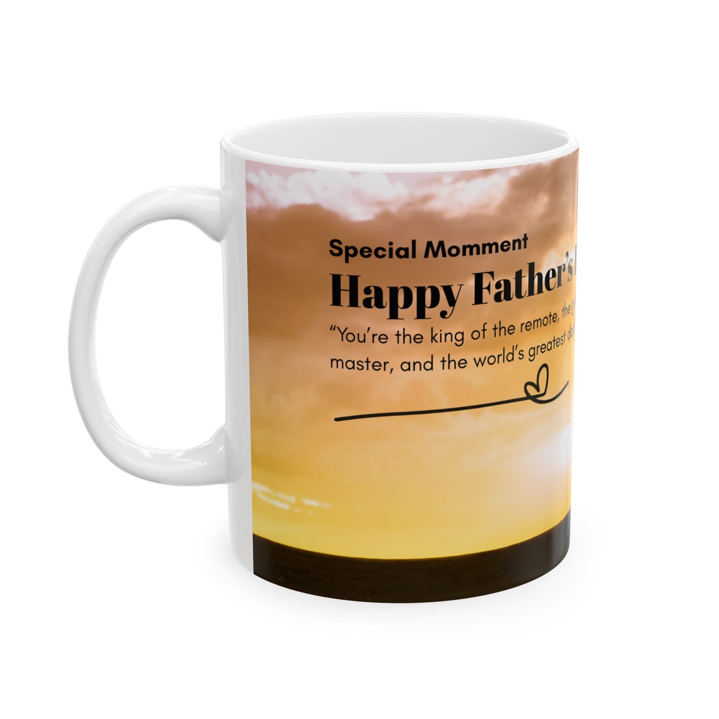 Father's Day Ceramic Mug, Gift for Dad, Dad Coffee Cup, Personalized Mug for Father, BBQ Lover's Mug, Great Gift for Him - 14057