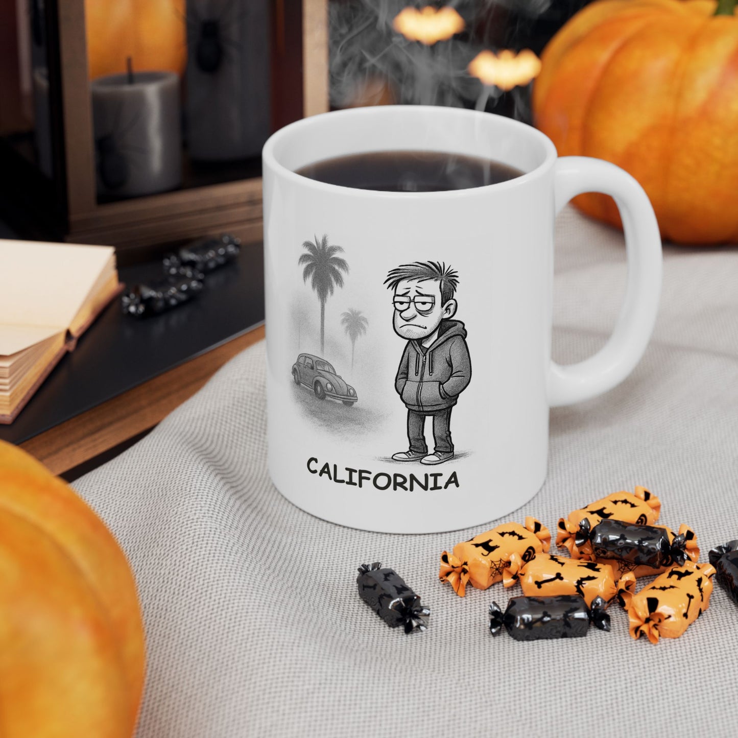 "It’s not a bad day, it’s just a foggy California morning." Ceramic Mug - 11oz & 15oz, 12710