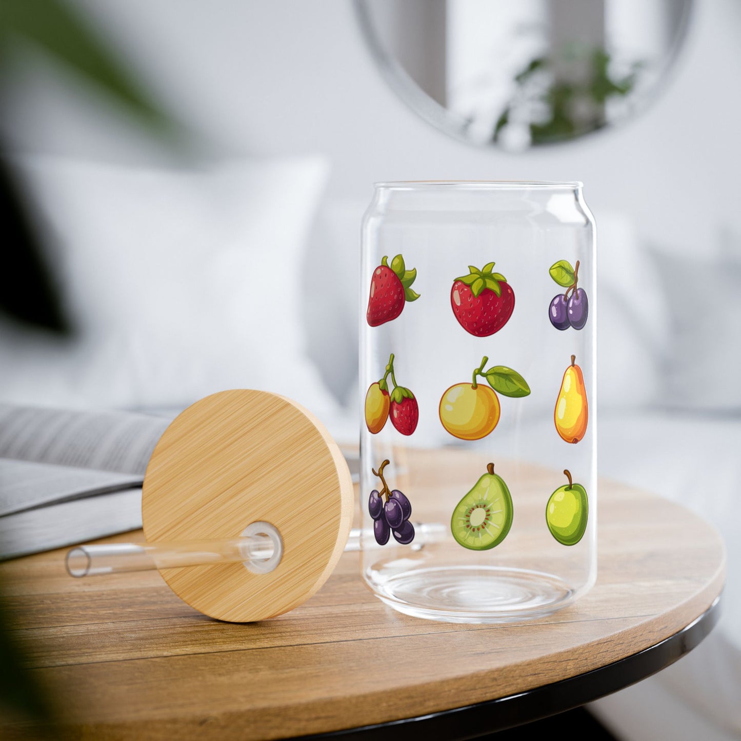 Fresh, Fruity, and Fabulous!,  Customizable - Sipper Glass, 16oz