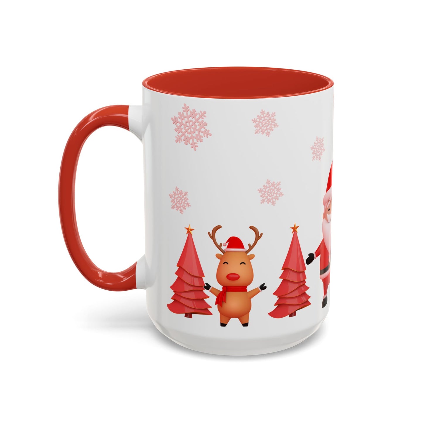 Santa, Snowman & Reindeer - Accent Coffee Mug (11, 15oz) - 10303