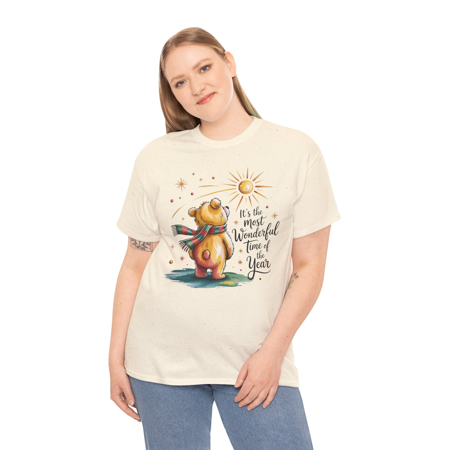 Christmas Bear T-Shirt – “It’s the Most Wonderful Time of the Year” Cute Holiday Gift Tee - 14852