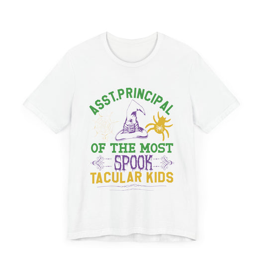 Asst. Principal of the Most Spook-Tacular Kids - Unisex Jersey Short Sleeve Tee