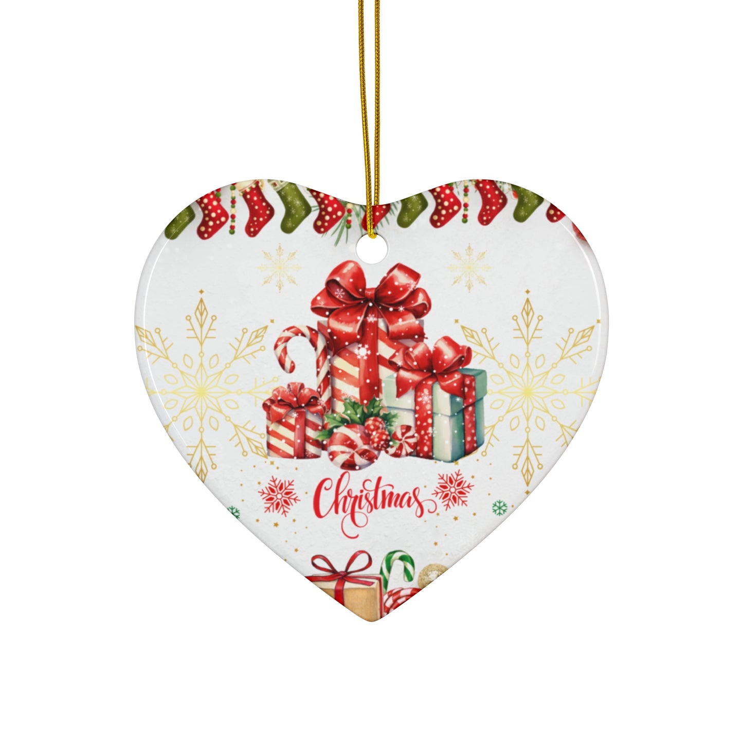 Christmas Gift - Ceramic Ornament, 4 Shapes