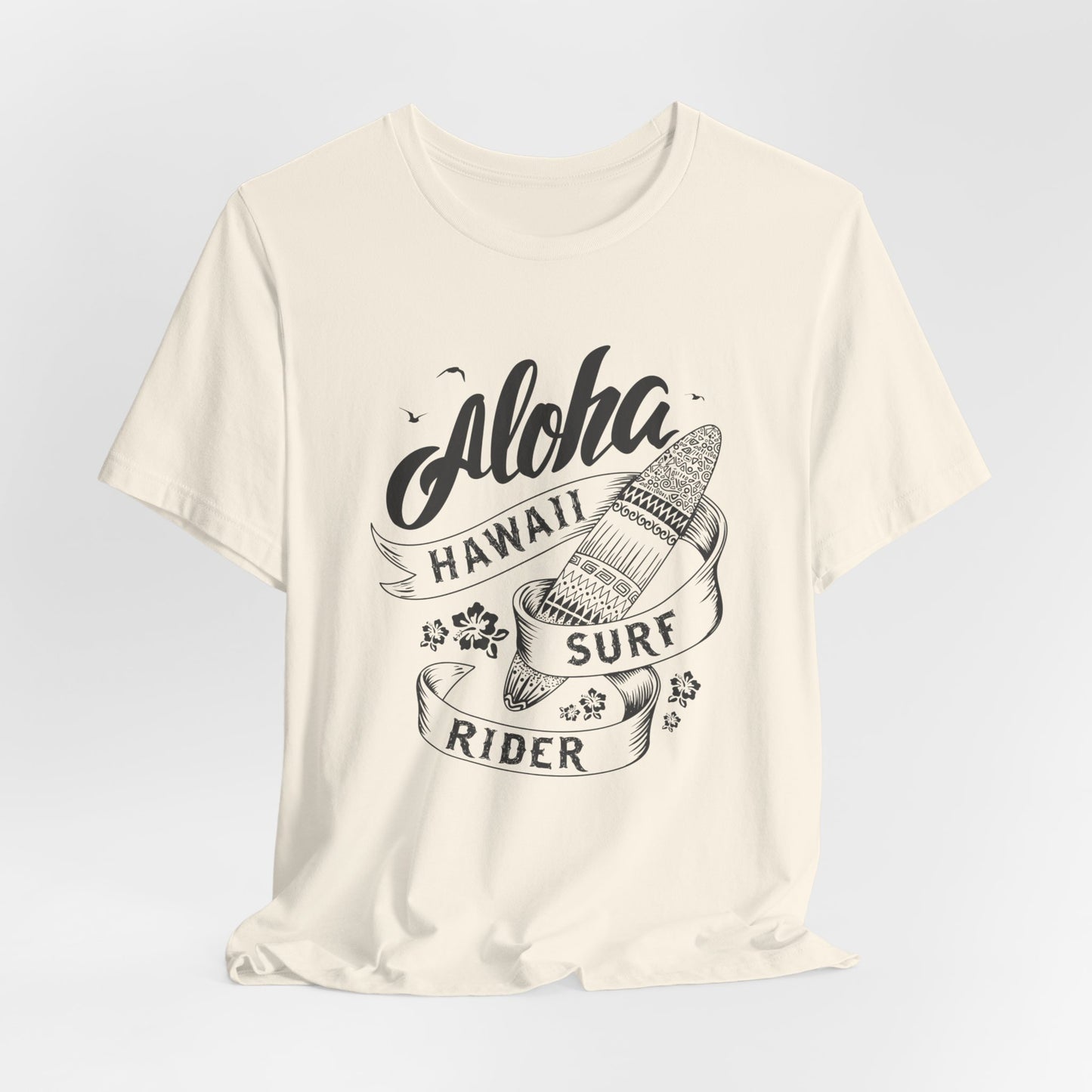 Aloha, Hawaii, Surf Rider - Unisex Jersey Short Sleeve Tee