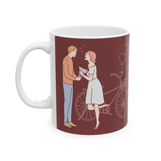 Couple, I love You Every Day, Not Just On Valentine's Day - Ceramic Mug, (11oz, 15oz) - 11133