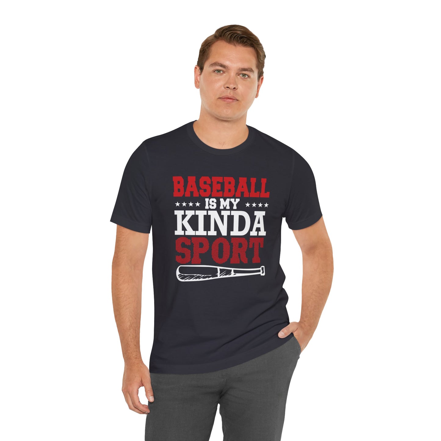 Baseball Is My Kinda Sport - Unisex Jersey Short Sleeve Tee