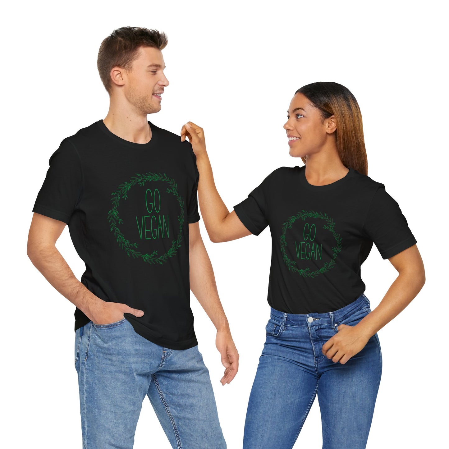 Go Vegan - Unisex Jersey Short Sleeve Tee