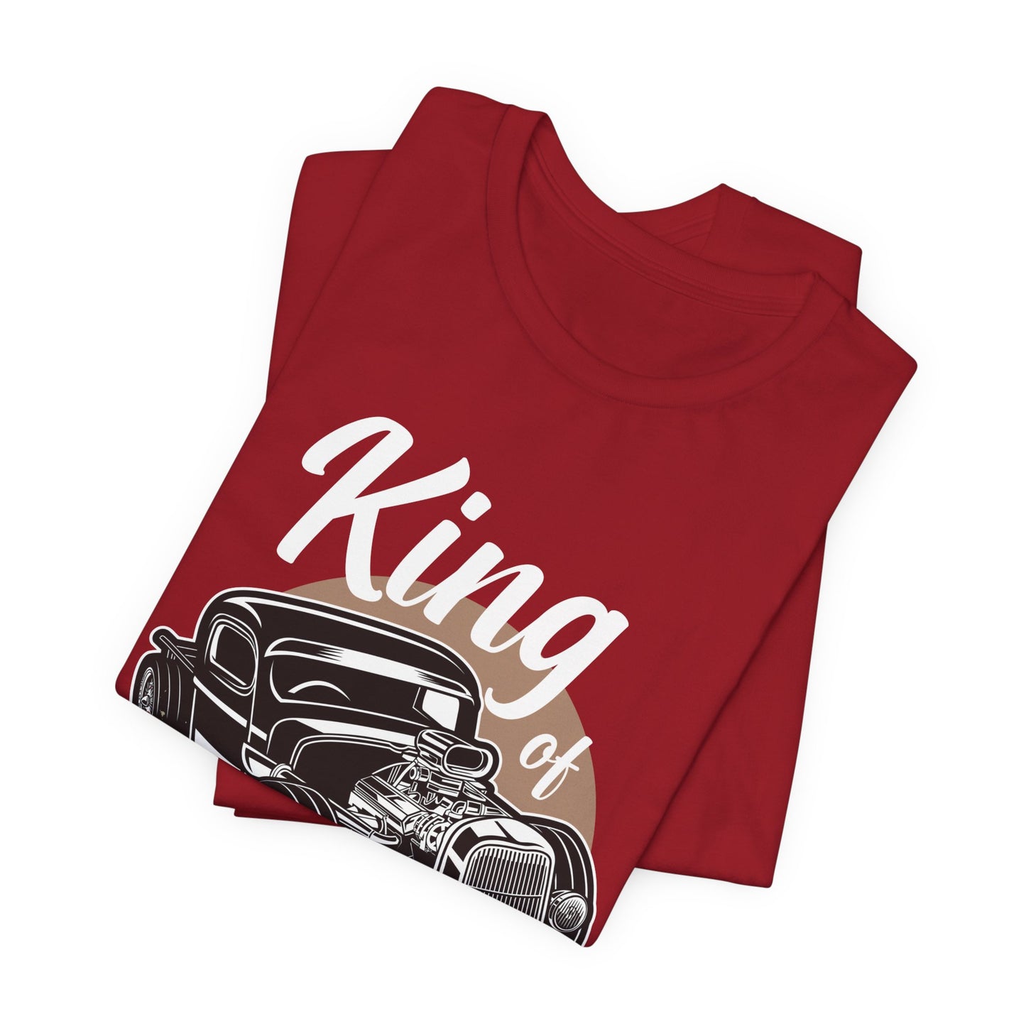 King of the Road, Vintage Custom Engine - Unisex Jersey Short Sleeve Tee - 13007