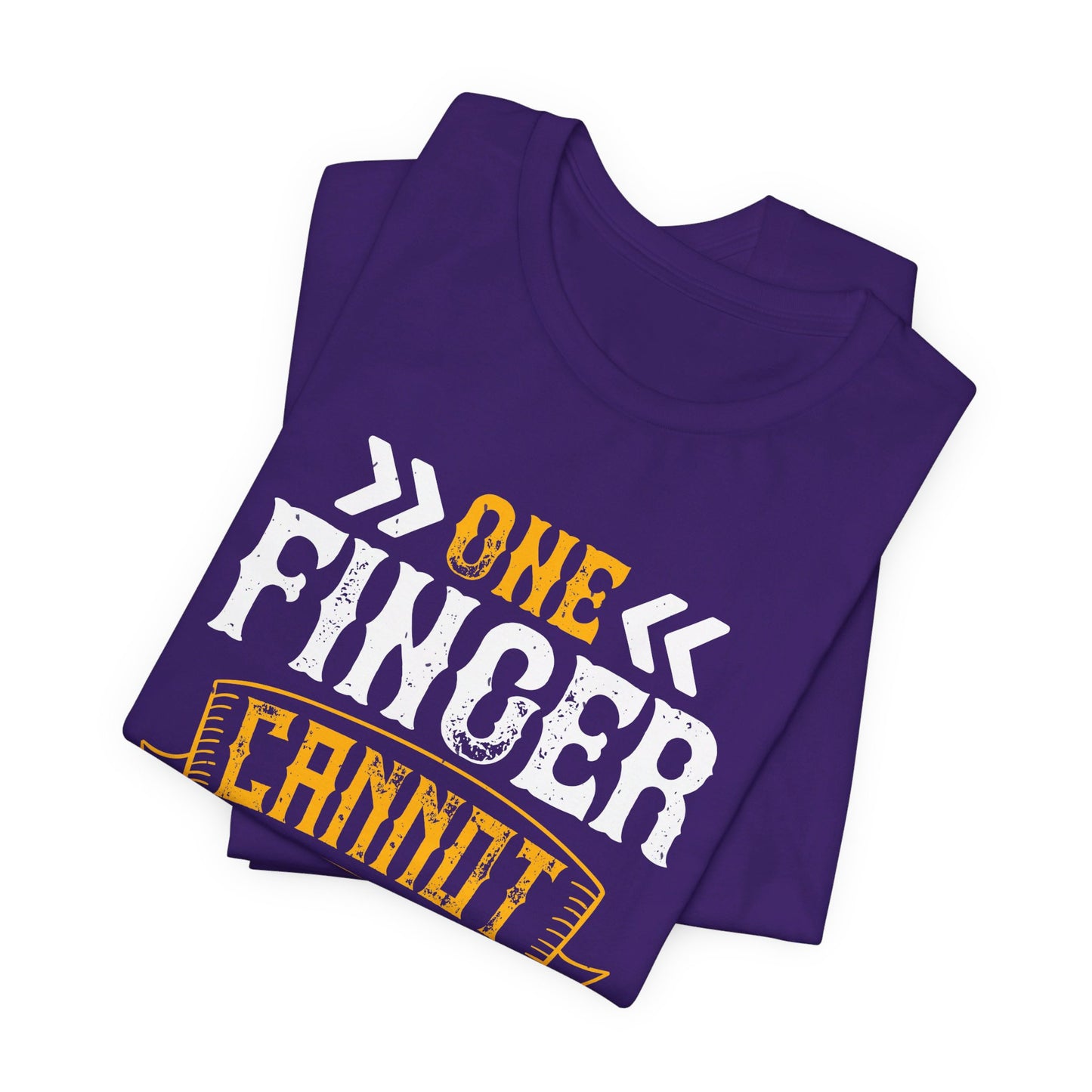 Volleyball: One Finger Cannot Lift a Pebble - Unisex Jersey Short Sleeve Tee