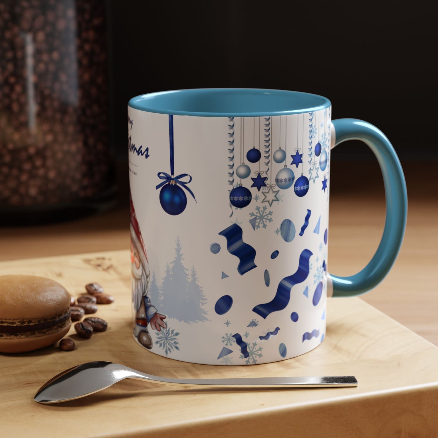 Blue Christmas - Accent Coffee Mug (11, 15oz)