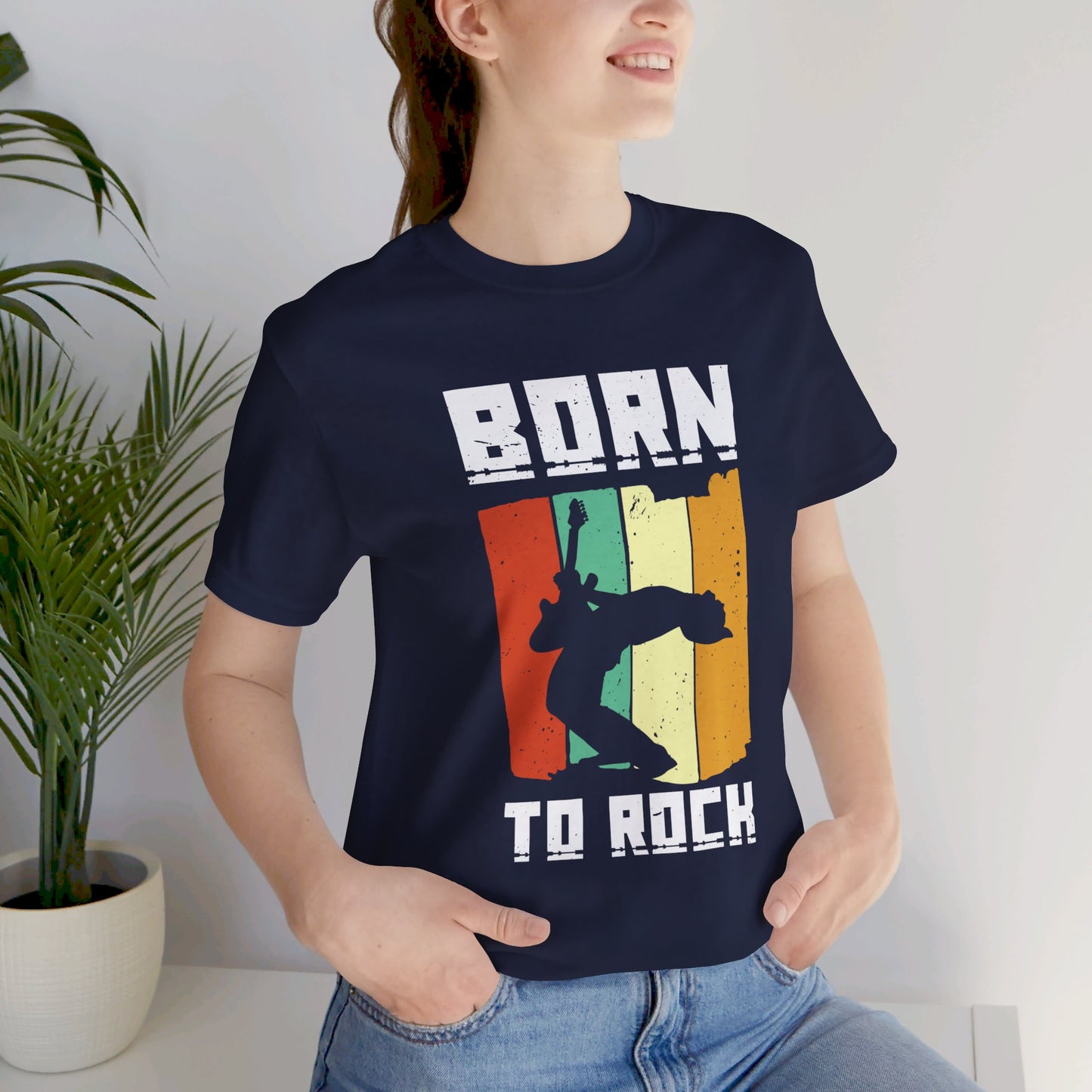 Born To Rock - Unisex Jersey Short Sleeve Tee