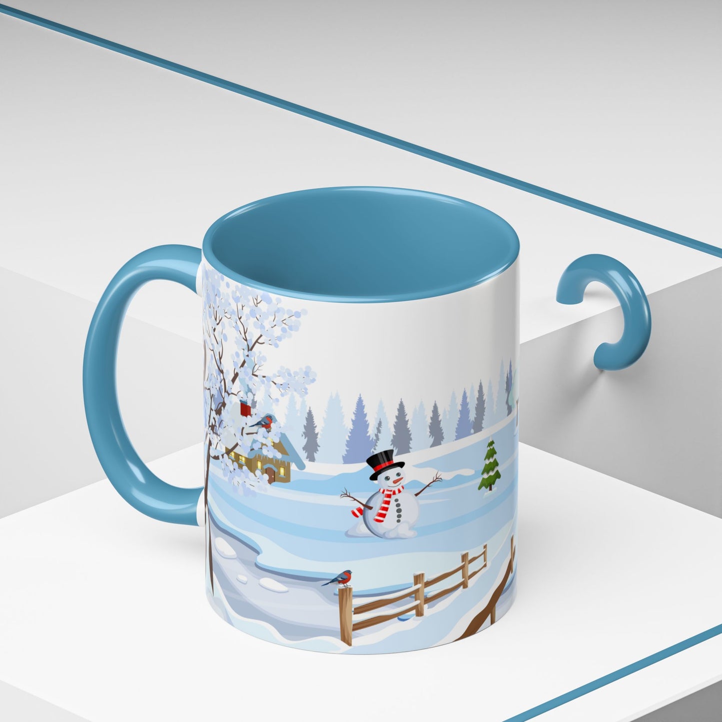 Winter Day Outside - Accent Coffee Mug (11, 15oz) - 10453