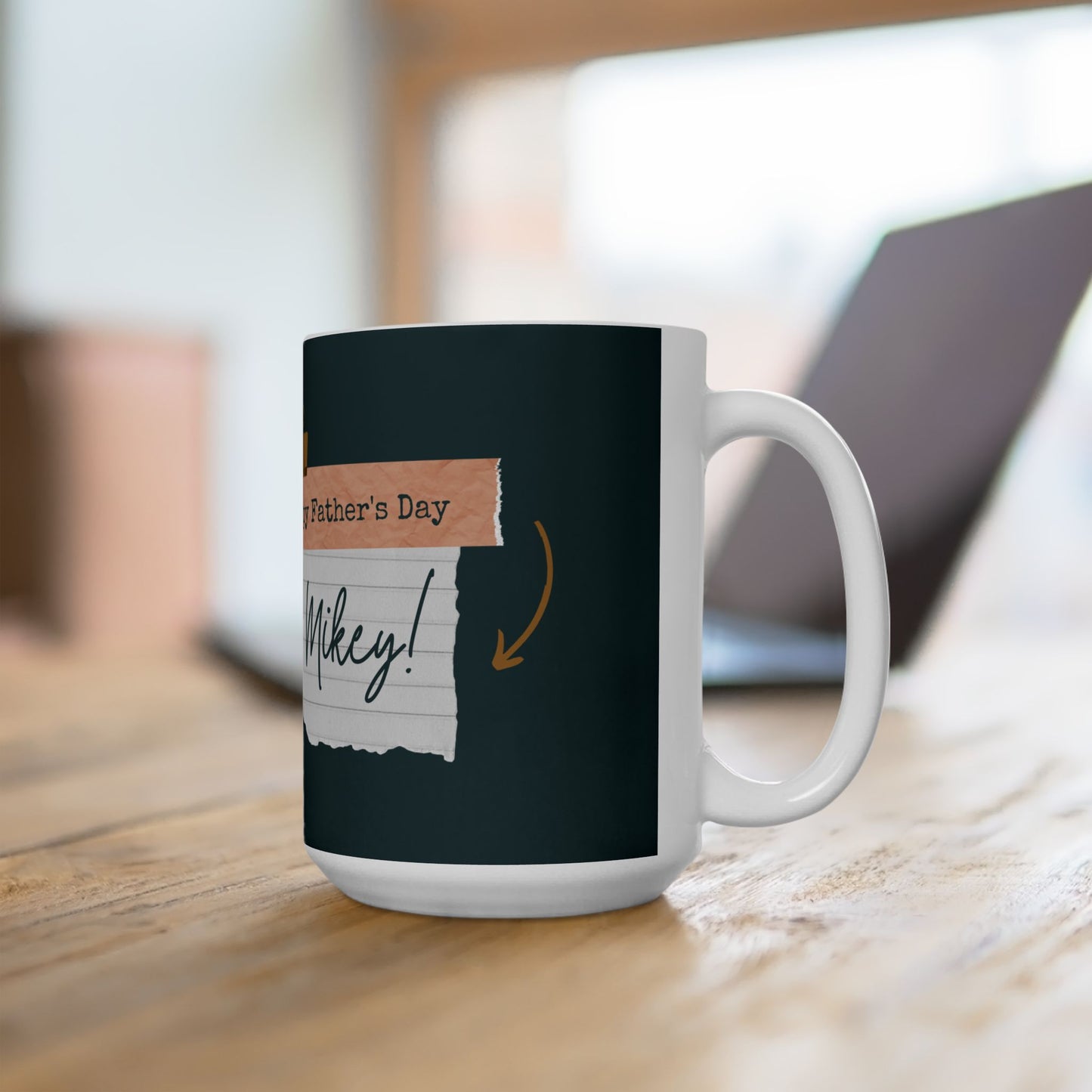 Personalized Father's Day Mug, Custom Gift for Dad, Family Photo Mug, Unique Coffee Cup, Celebrate Dad's Special Day - 14028