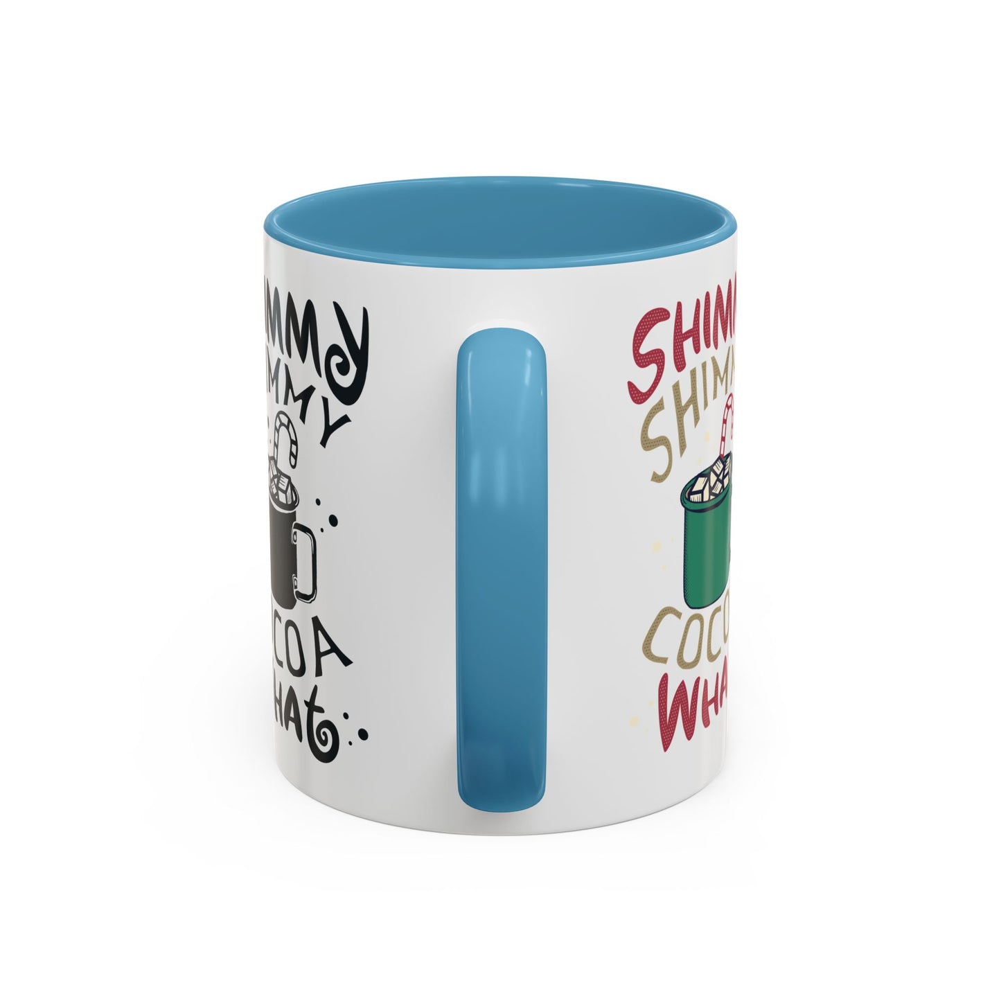 It's Ok To Say Ho Ho! - Accent Coffee Mug (11, 15oz)