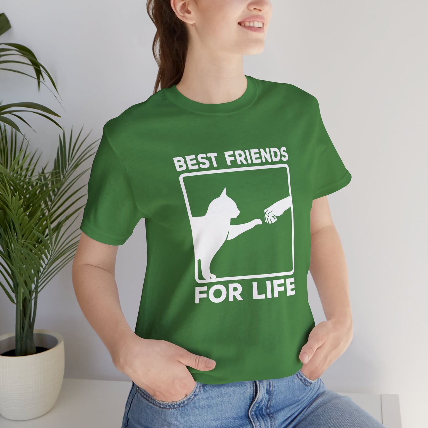 Cats, Best Friends For life - Unisex Jersey Short Sleeve Tee