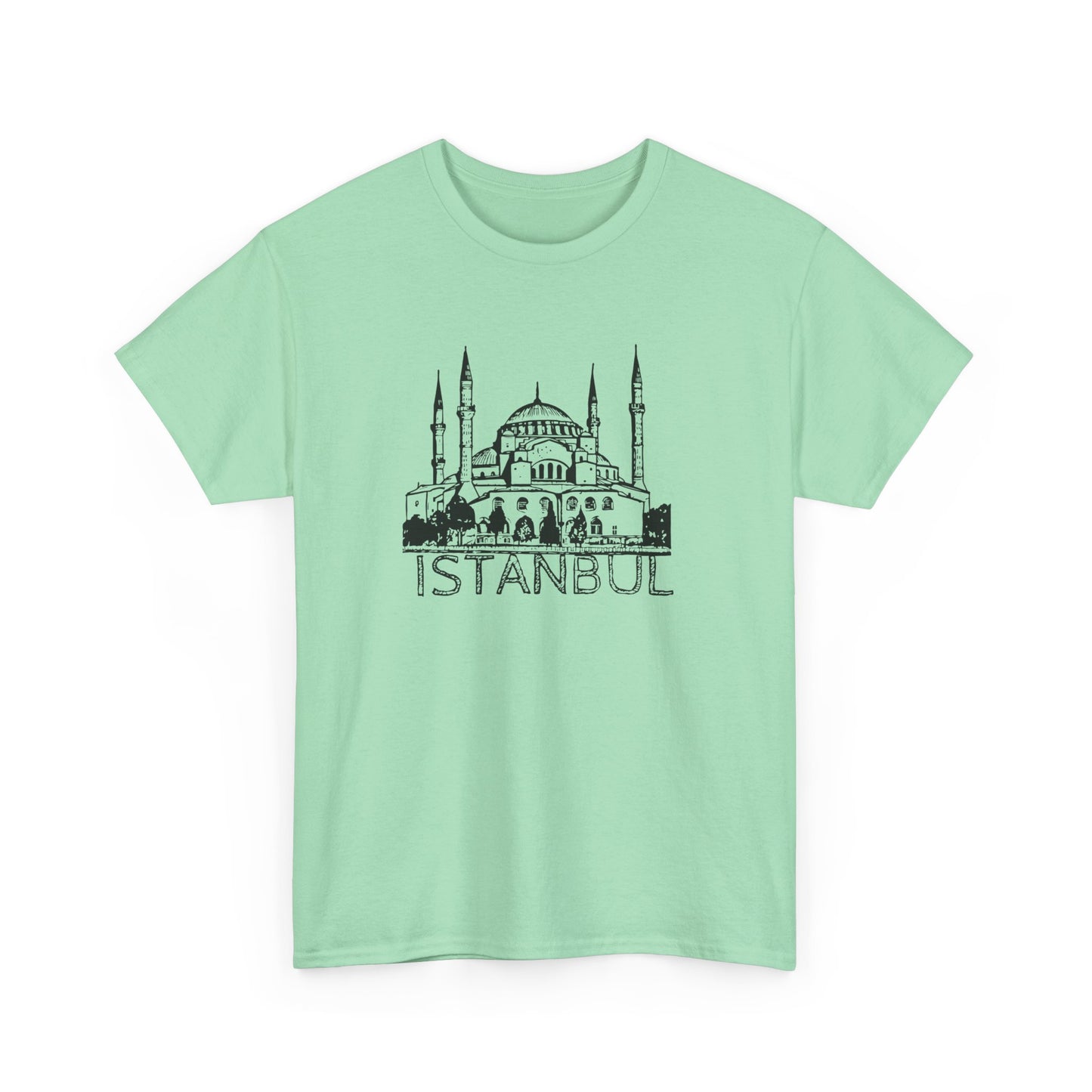 Istanbul Unisex Heavy Cotton Tee - Travel Inspired Apparel - 12007