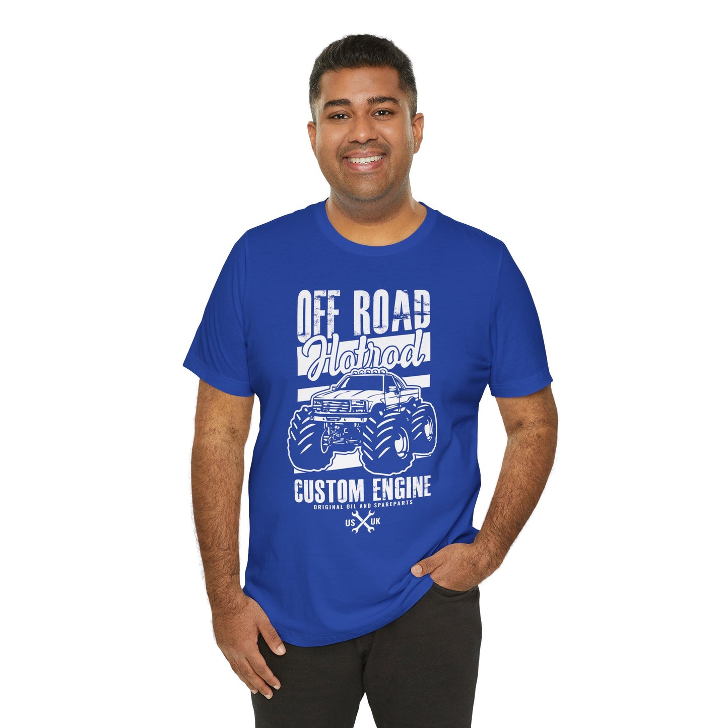 Off Road Hotrod, Custom Engine - Unisex Jersey Short Sleeve Tee - 13010