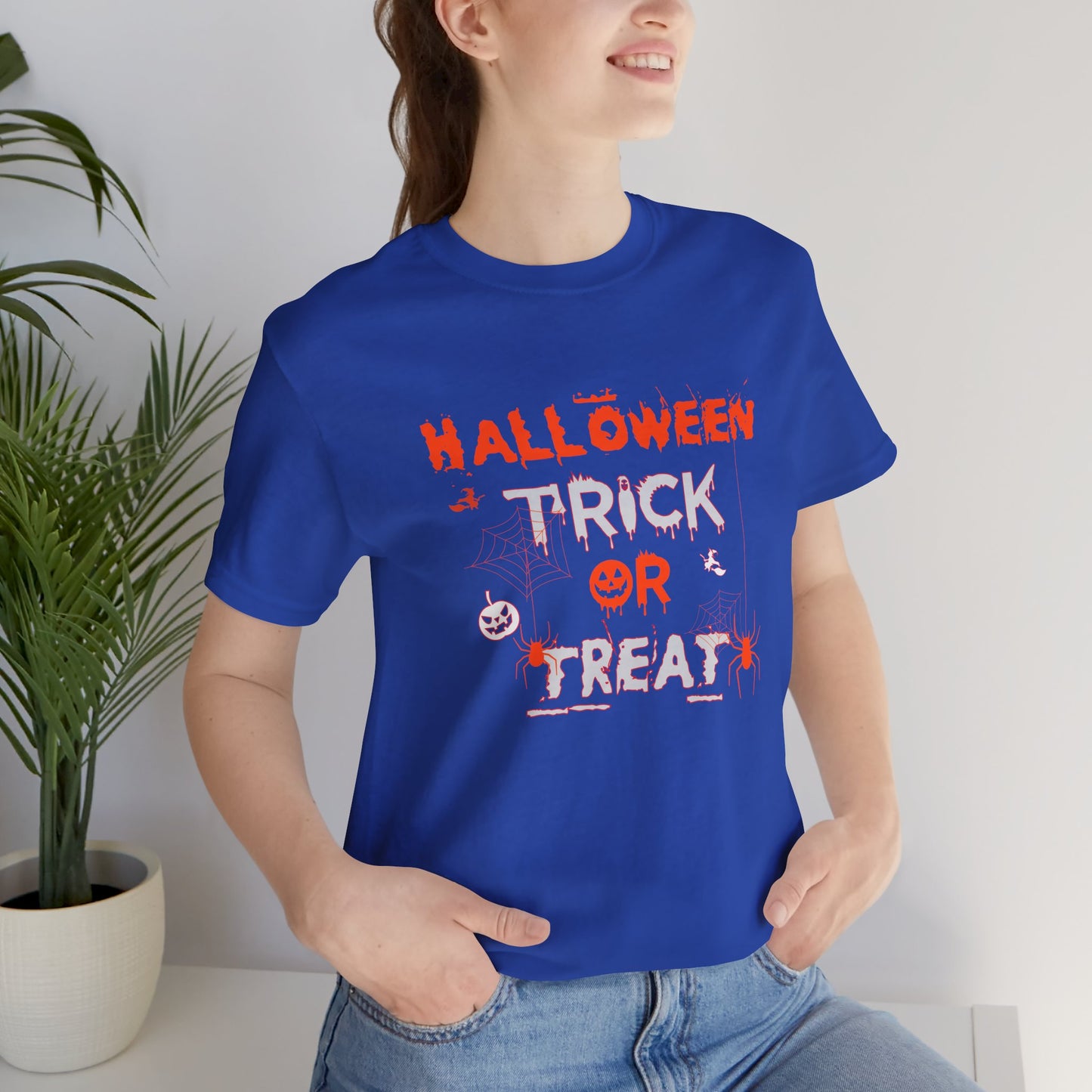Halloween, Trick or Treat - Unisex Jersey Short Sleeve Tee - 12308