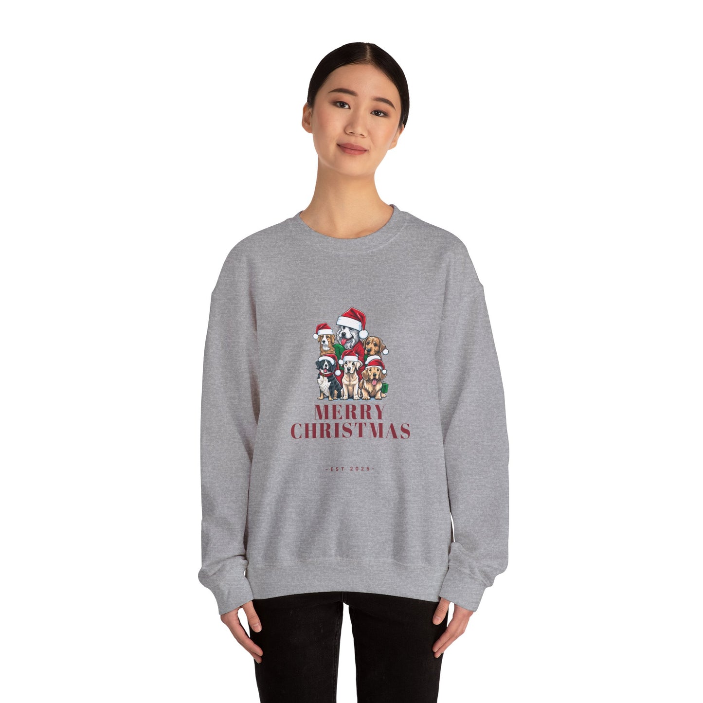 Merry Christmas, Dogs - Unisex Heavy Blend™ Crewneck Sweatshirt