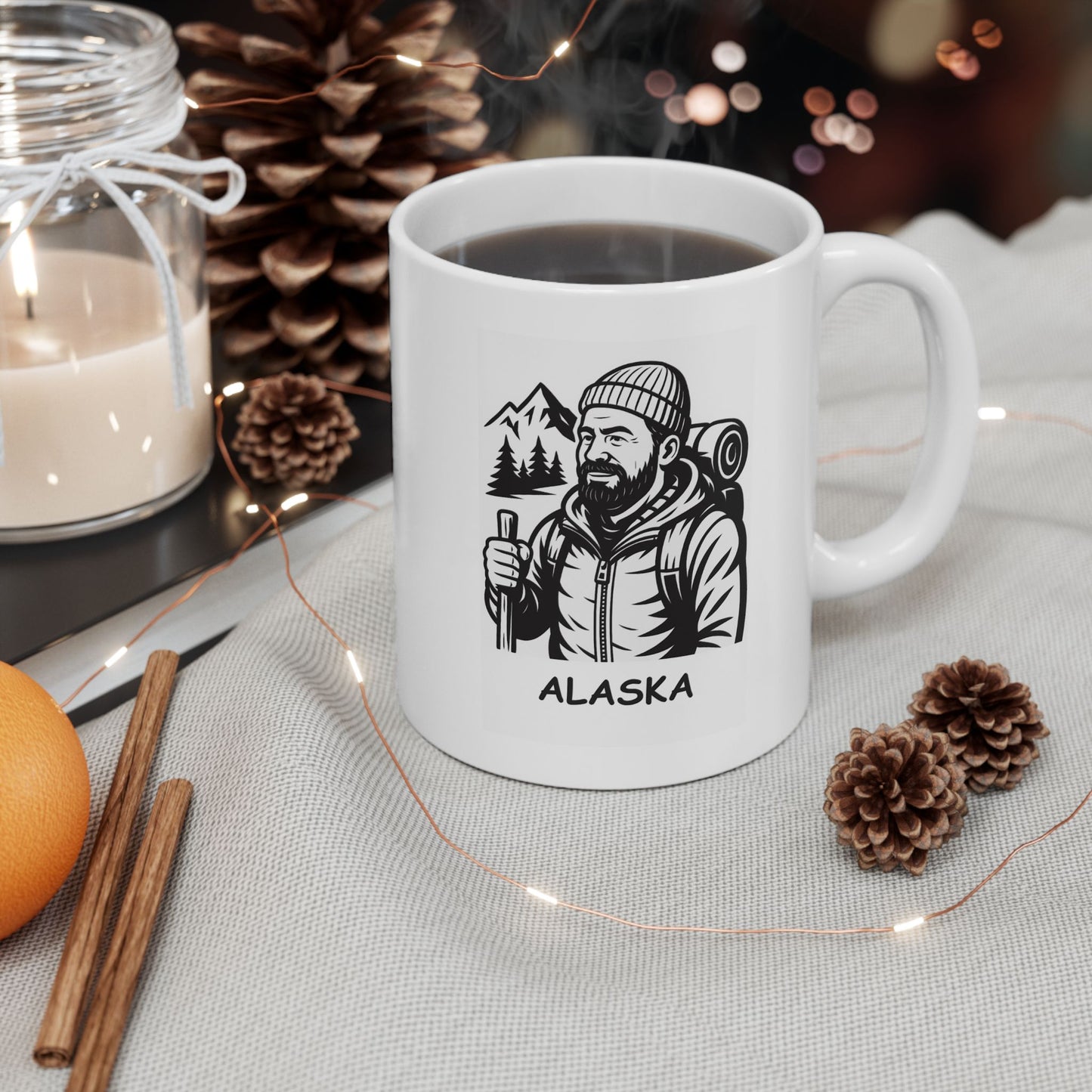 "In Alaska, it’s not ‘toughing it out,’ it’s ‘living the dream.’" Ceramic Mug - 13056