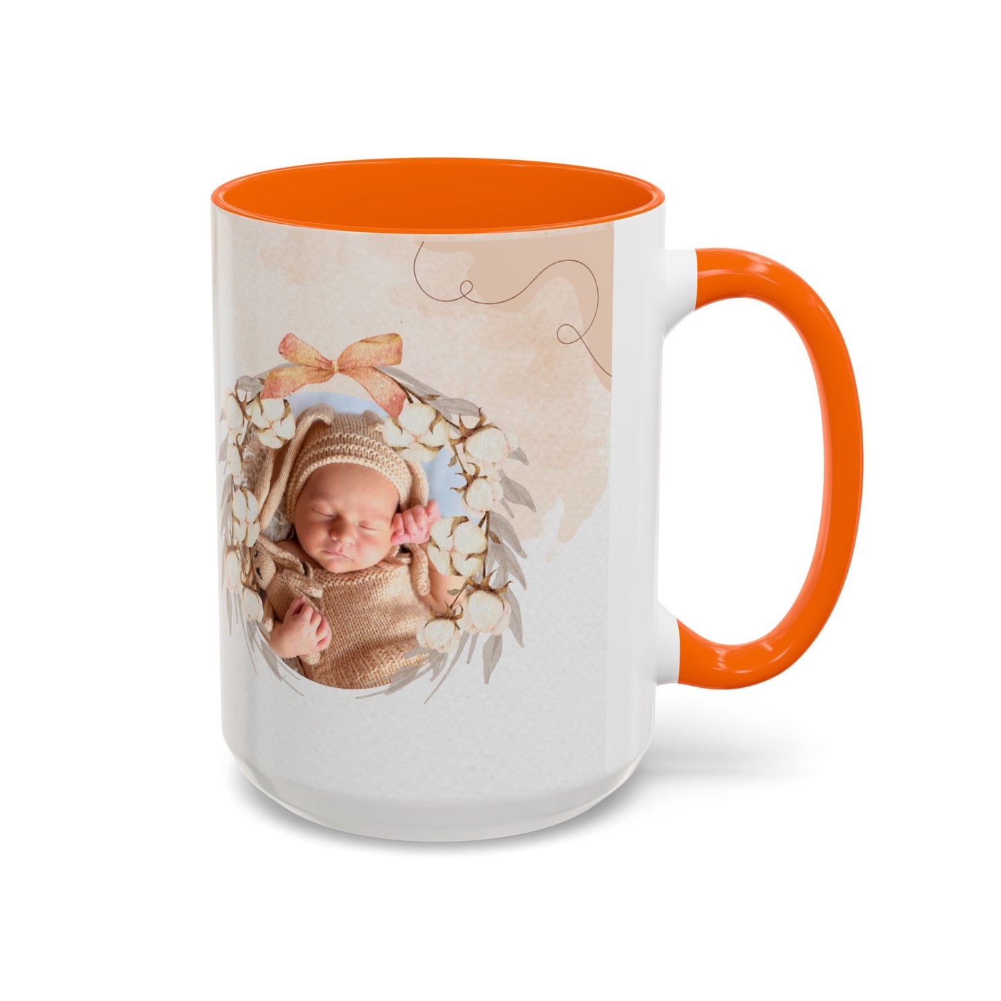 Oh Baby, Samira's Baby Shower, Customizable - Accent Coffee Mug (11, 15oz) - 10882
