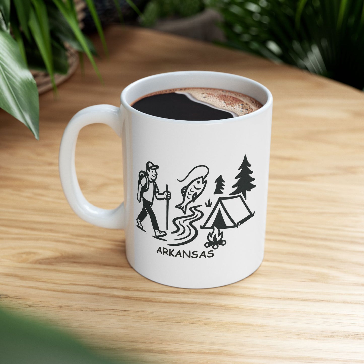 "In Arkansas, we don’t have seasons, we have ‘outdoor activities.’" Ceramic Mug - 13362
