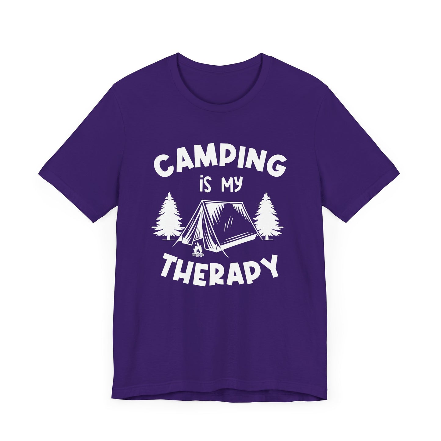 Camping Is My Therapy - Unisex Jersey Short Sleeve Tee - 12648