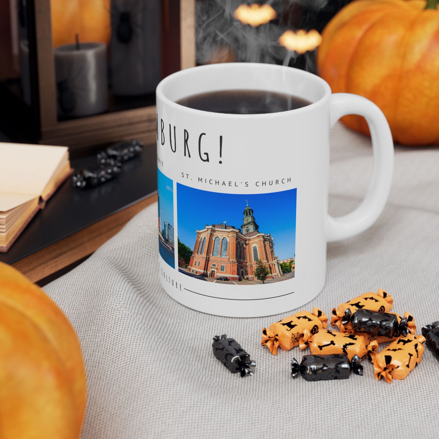 Hello Hamburg Ceramic Mug - 11oz & 15oz, Perfect Gift for Travel Lovers - 12174