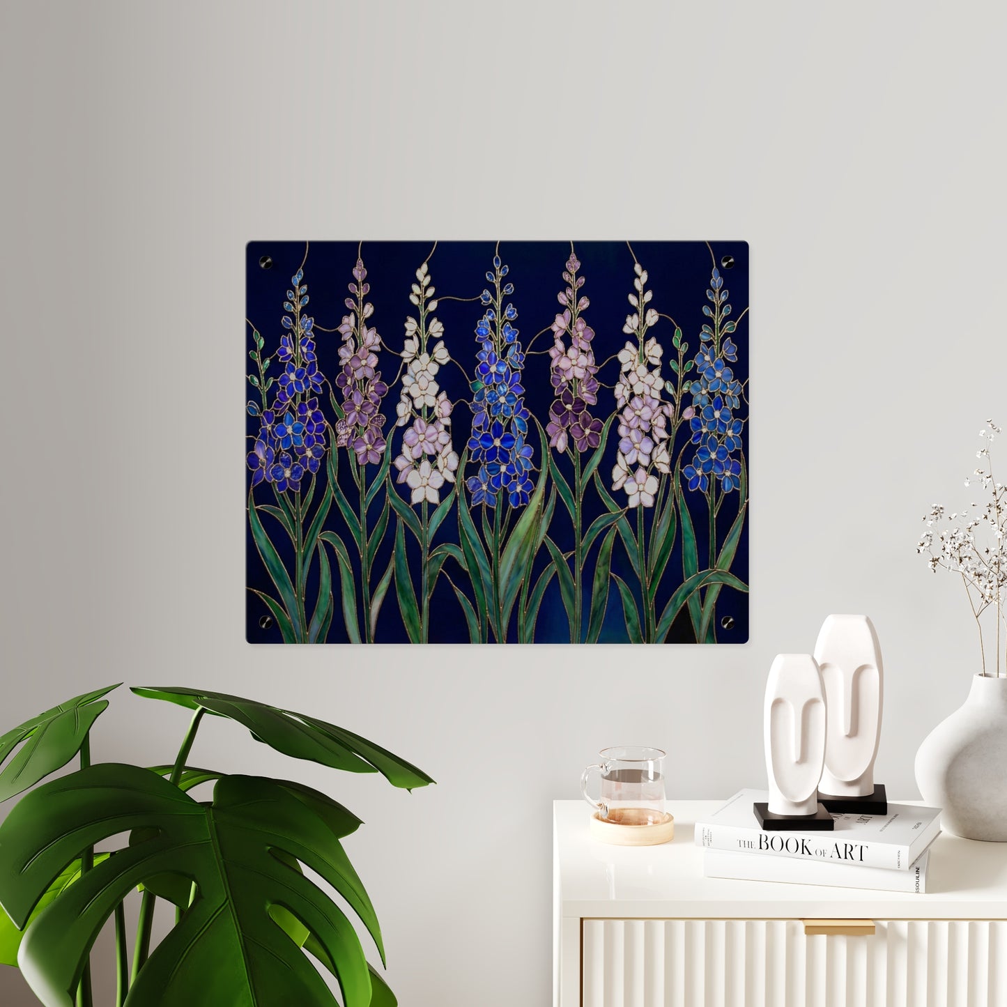 Larkspur Floral Acrylic Wall Art — 14605