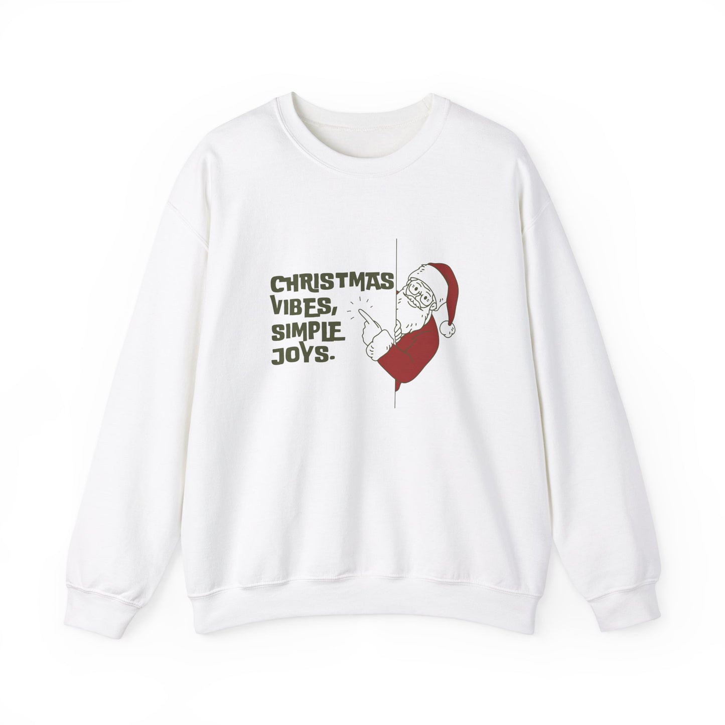 Christmas Vibes, Simple Joys - Unisex Heavy Blend™ Crewneck Sweatshirt