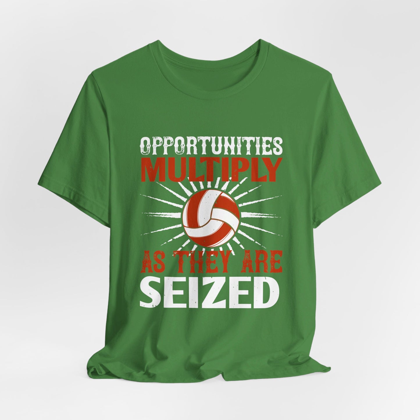 Opportunities multiply as they are seized - Unisex Jersey Short Sleeve Tee